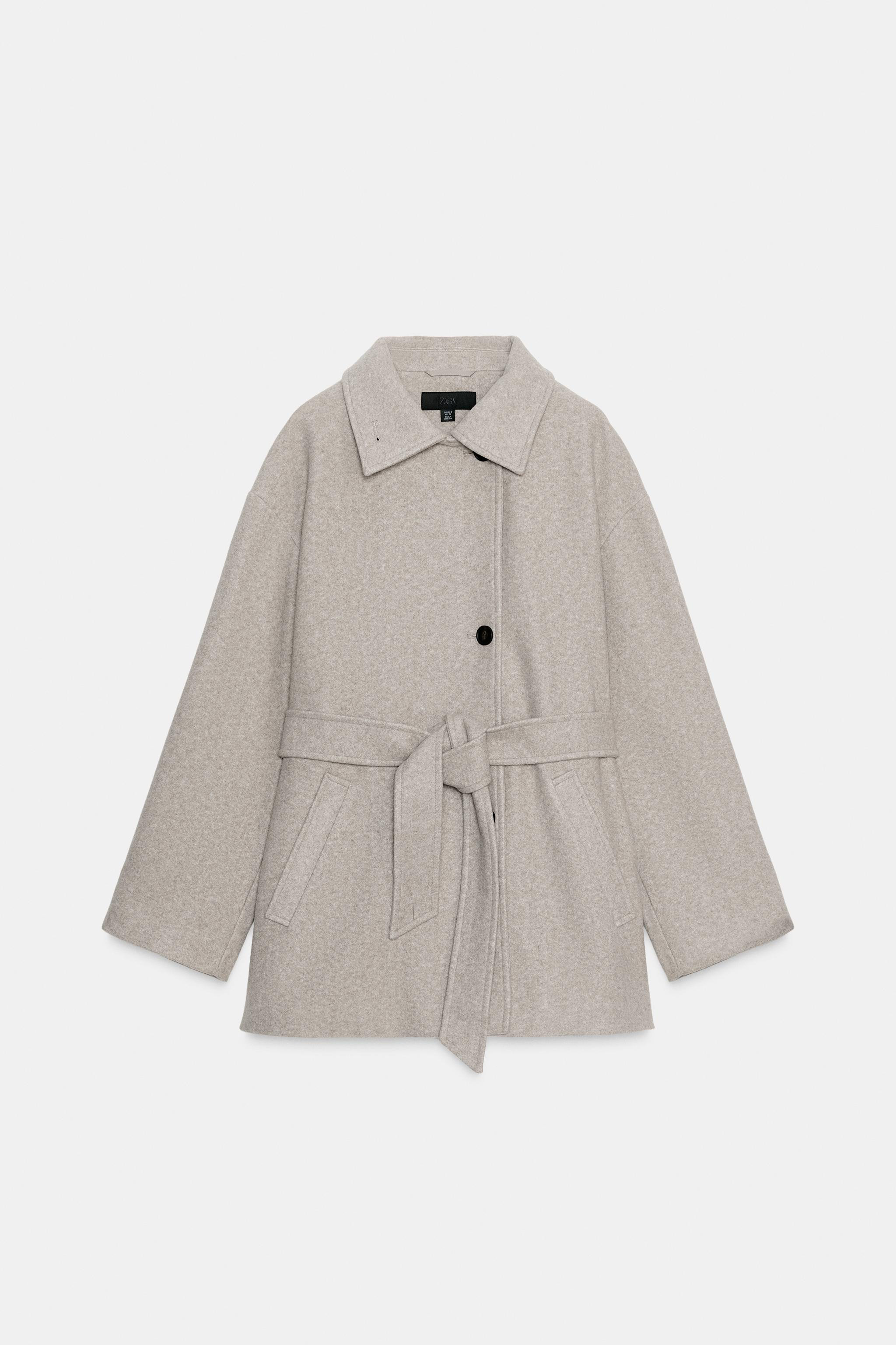 SOFT DOUBLE-POSITION COLLAR COAT | Zara US