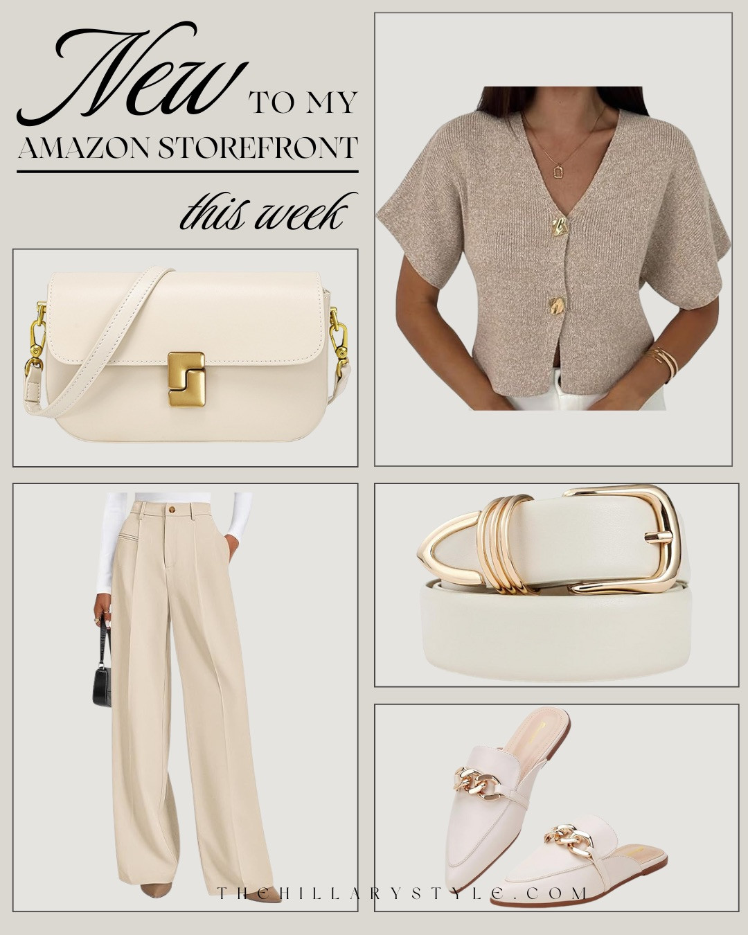 NEW TO MY AMAZON STOREFRONT — ELEVATED NEUTRAL ESSENTIALS! Fresh finds that instantly elevate everyday outfits. Soft knits, tailored trousers, chic accessories, and neutral staples that mix effortlessly into your existing wardrobe. Timeless pieces that feel polished, wearable, and easy to style for both casual days and dressed-up moments.

#Amazon #TheHillaryStyle #AmazonStorefront #NewFinds #NeutralStyle #EverydayFashion #ChicBasics #TimelessStyle #CapsuleWardrobe 

 #LTKmomlife #LTKOver40 #LTKHome