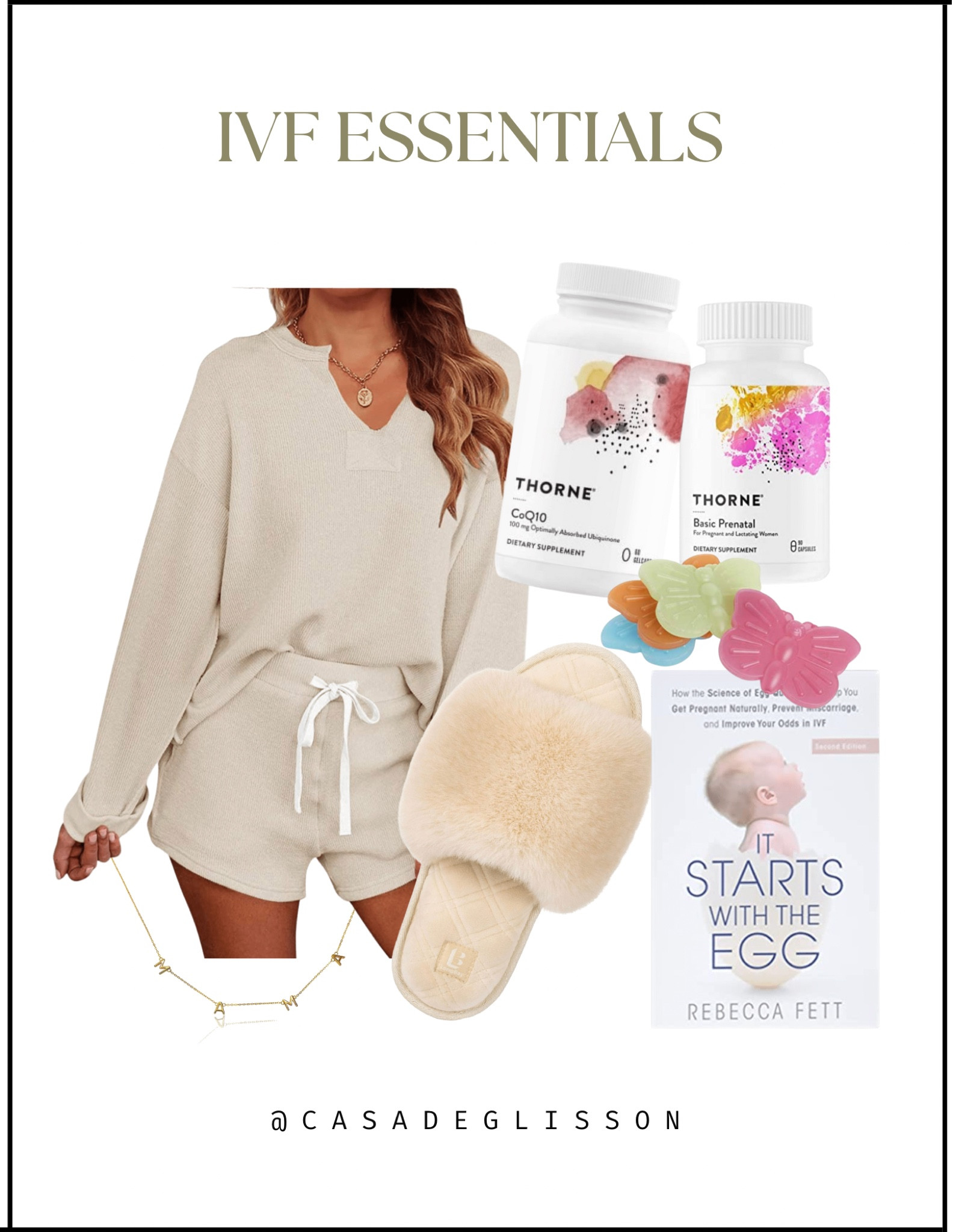 IVF essentials for yourself or a great gift to a girlfriend about to start/ thinking of IVF/ IUI for pregnancy.

The supplements are reccomended to take 3 months prior to IVF egg retrieval!

#LTKbaby #LTKfamily #LTKbump