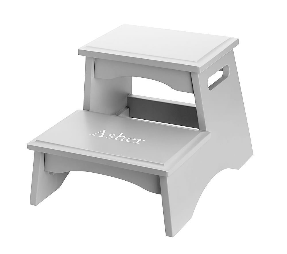 Classic Double Step Stool, Gray | Pottery Barn Kids