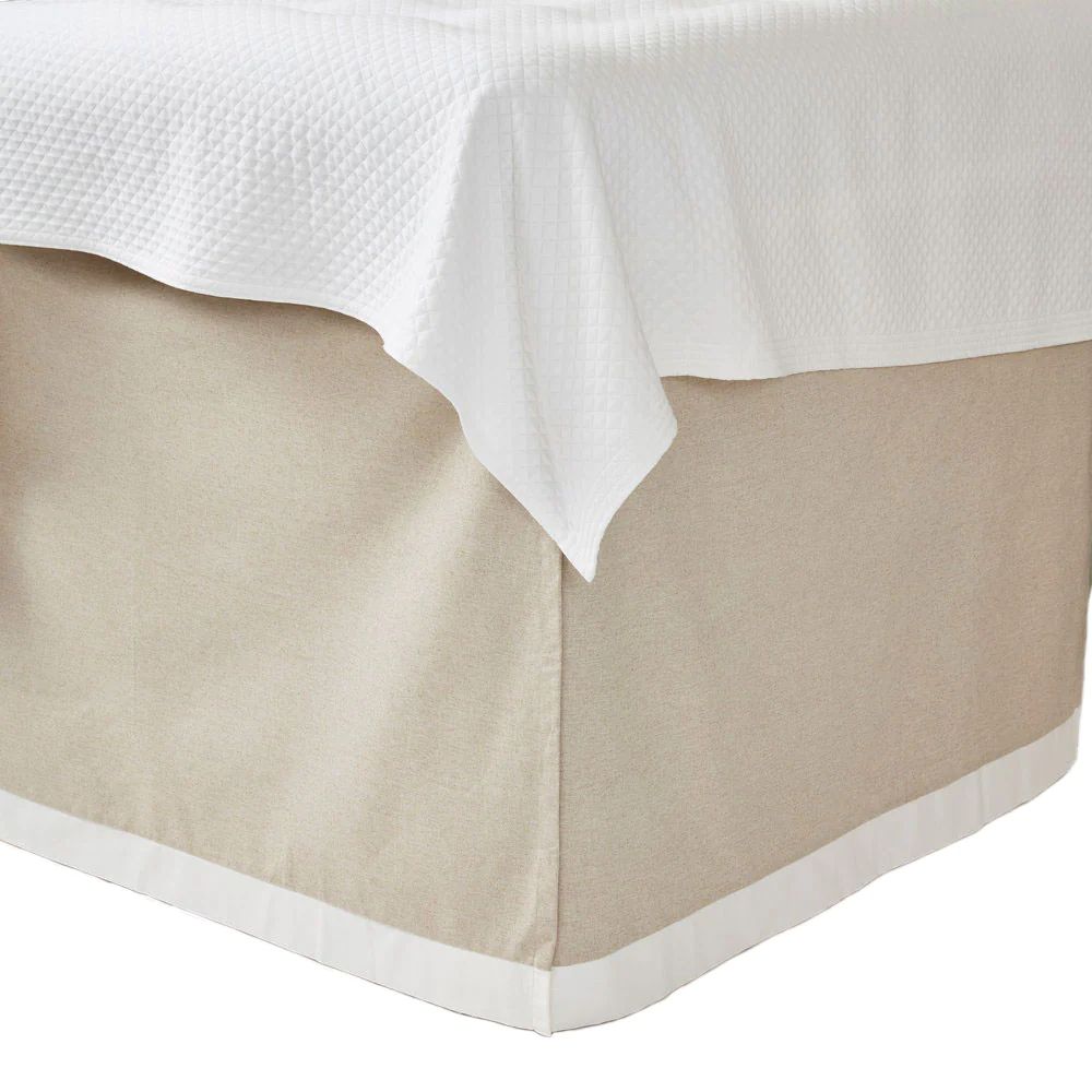 Danish with White Band Bedskirt | Room 422