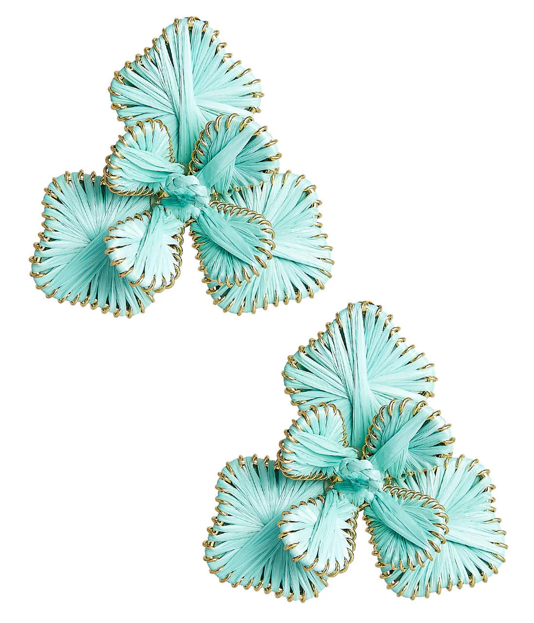 Kaia Raffia Wrapped Petal Cluster Earring | Lisi Lerch | Lisi Lerch Inc