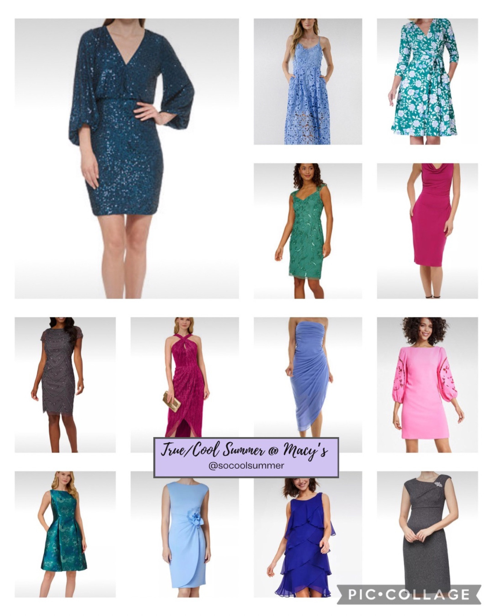 Dresses for true summer and cool summer at Macy’s.  Perfect for weddings!

#hocsummer #coolsummer #lightsummer #softsummer #pastelsummer #darksummer #brownsummer #sweetpeasummer #summerpalette #summerfinds

#LTKwedding #LTKstyletip #LTKsalealert