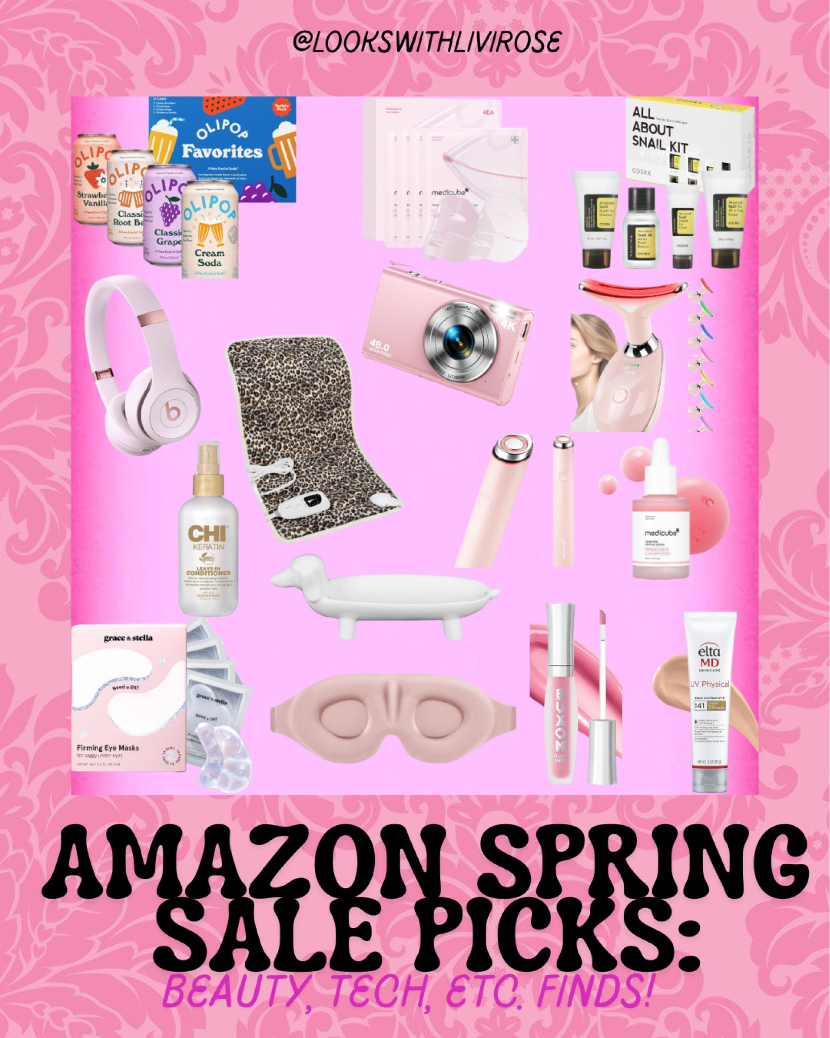 Ok SO MANY FAVS OF MINE IN THIS ONE!! But i think one of the best deals is by far this digital camera - they have gone up in price over the past year so  i would take advantage of this deal! All this skincare is LIFE CHANGING - the red light tool especially! And if u like olipop - cheaper  than getting it in the store! Literally can’t rec any of this finds enough! (Also love the eye mask and have repurchased several times)

#LTKsalealert #LTKstyletip #LTKbeauty