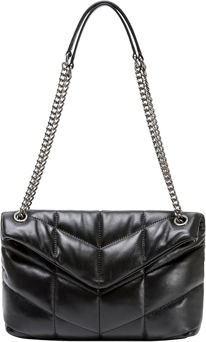 DORIS&JACKY Designer Leather Shoulder Purse For Women Lambskin Quilted Tote Bag With Convertible ... | Amazon (US)