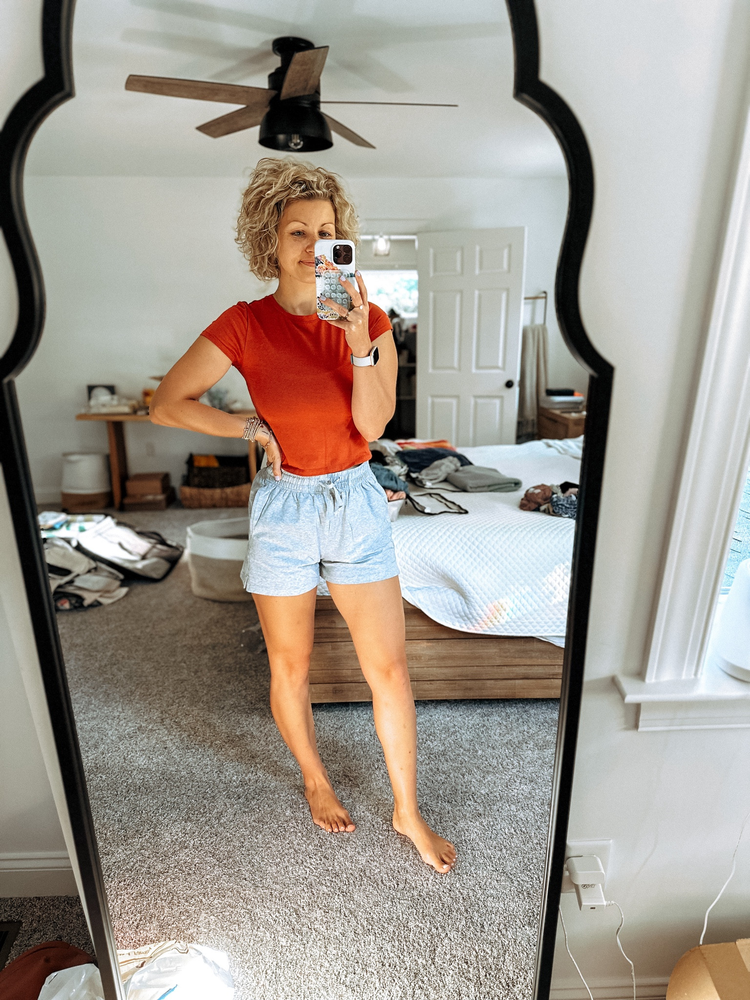 The comfiest organic cotton shorts 😍 high waisted, not too tight on the legs. Perfect length TTS

#LTKTravel #LTKFindsUnder50