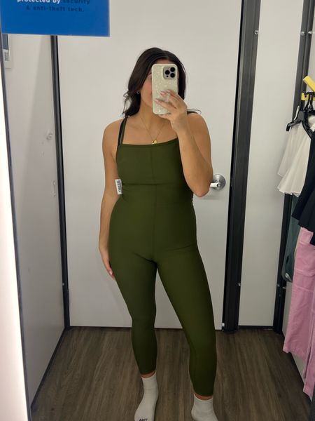 Absolutely love the jumpsuit trend, and this one from Old Navy is perfect! Really soft and reminds me so much of the Aritzia divinity jumpsuit. Super comfy material and feels so nice on! Bought this for yoga! 

True to size, M 

#LTKsalealert #LTKfindsunder50 #LTKActive