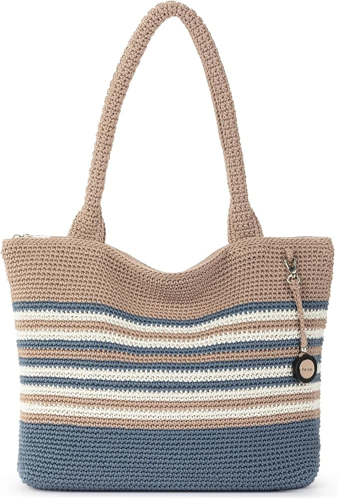 The Sak Crafted Classics Tote Bag - Hand Crochet Women's Purse For Everyday, Travel, Beach Bag - ... | Amazon (US)