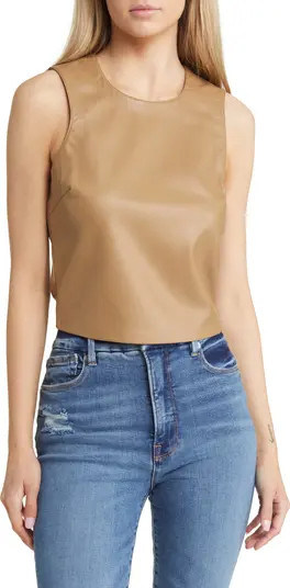 Better Than Leather Faux Leather Tank | Nordstrom