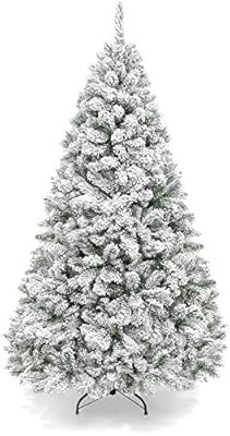 Best Choice Products 7.5ft Premium Snow Flocked Artificial Holiday Christmas Pine Tree for Home, ... | Amazon (US)