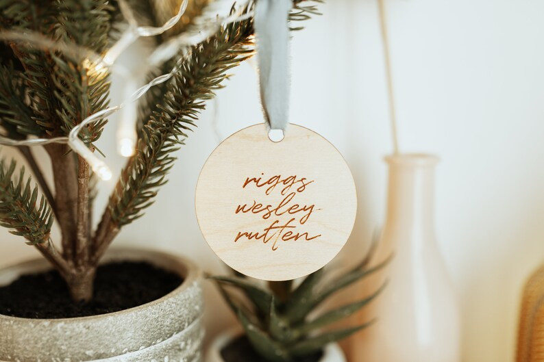 Minimal Name Ornament | Baby Name Ornament | Name Announcement Ornament - Etsy | Etsy (US)
