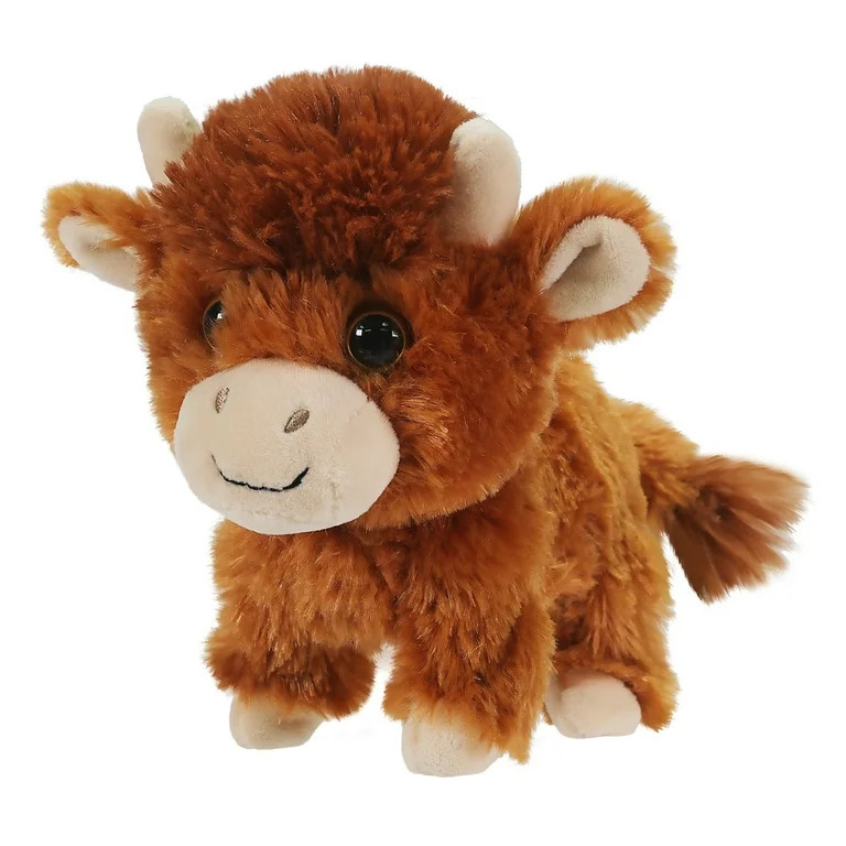 Kid Connection-Mini Walking Pet Brown Highland Cow 6inches | Walmart (US)