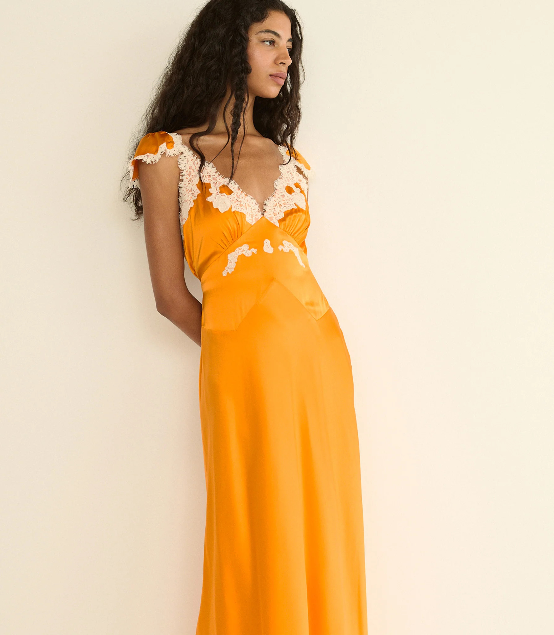 Fiona Dress - Tangerine | DÔEN | DOEN