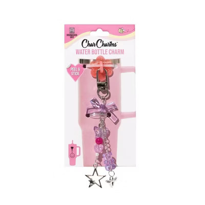 CharCharms Charm with Stick on Hook Pastel Pink | Target