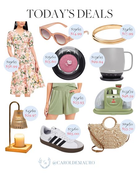 Grab today’s deals including a peach patterned midi dress, brown sunglasses, mug warmer, vacuum cleaner, Adidas VL Court 3.0 sneakers, and more!
#springsale #fashionfinds #homeappliance #kitchenessentials

#LTKHome #LTKSaleAlert #LTKSeasonal