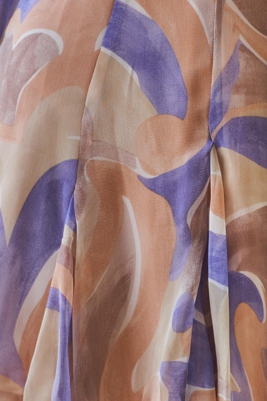 Pippy Dress Nude Purple Print - STELLY | Stelly