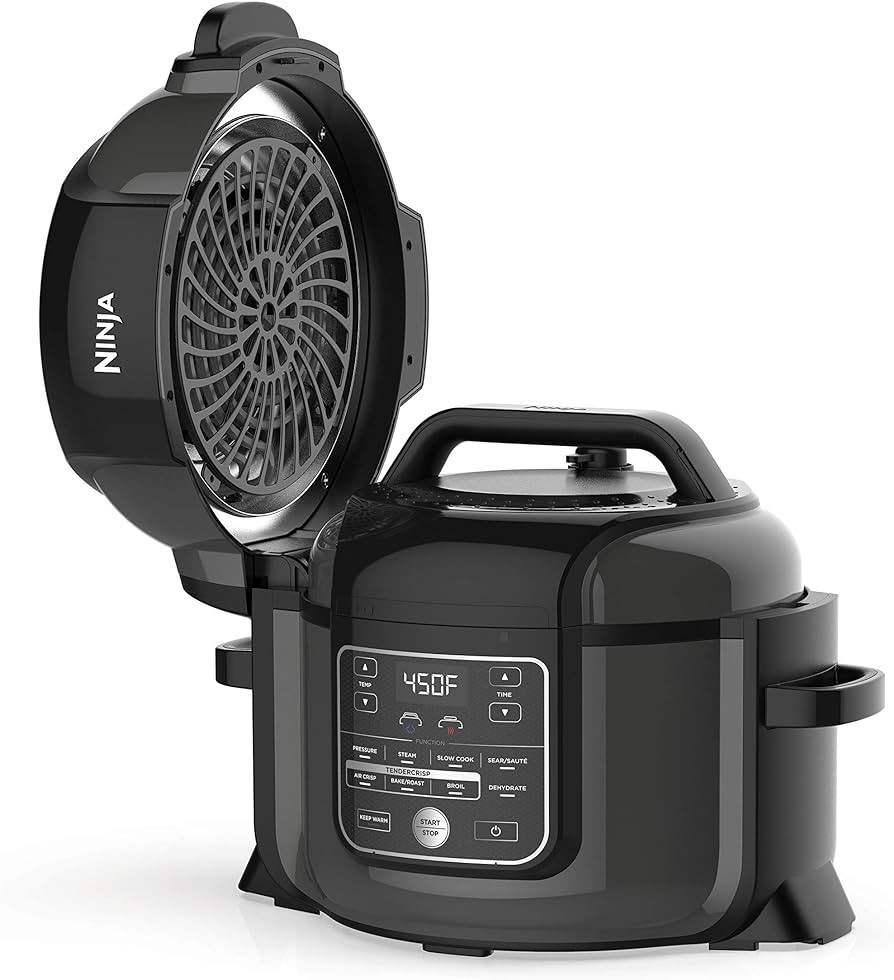 Ninja OP302 Foodi 9-in-1 Pressure, Broil, Dehydrate, Slow Cooker, Air Fryer, and More, with 6.5 Q... | Amazon (US)