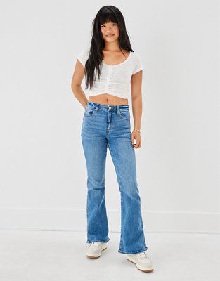 AE Ne(x)t Level Super High-Waisted Flare Jean | American Eagle Outfitters (US & CA)