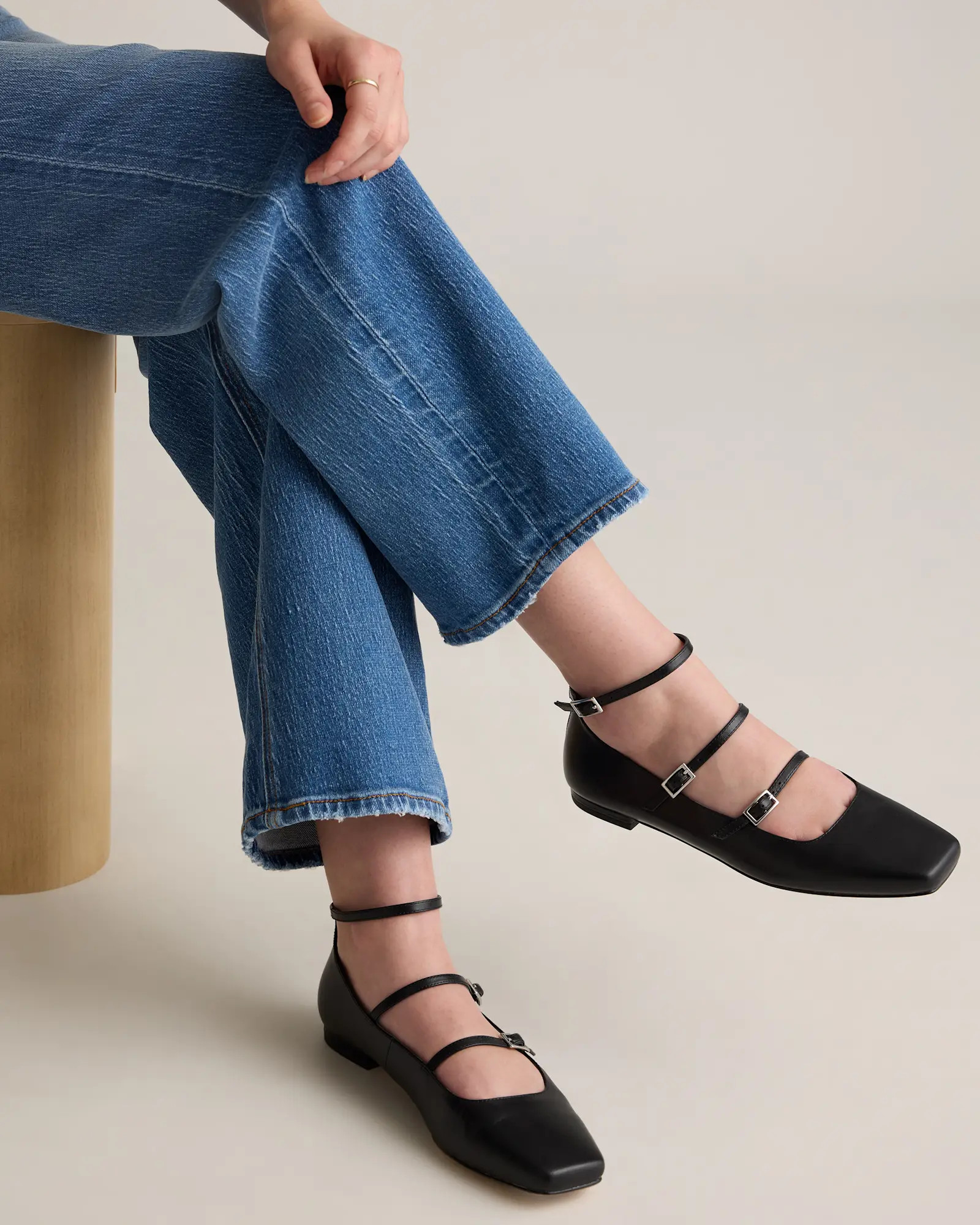 Italian Leather Strappy Ballet Flat | Quince