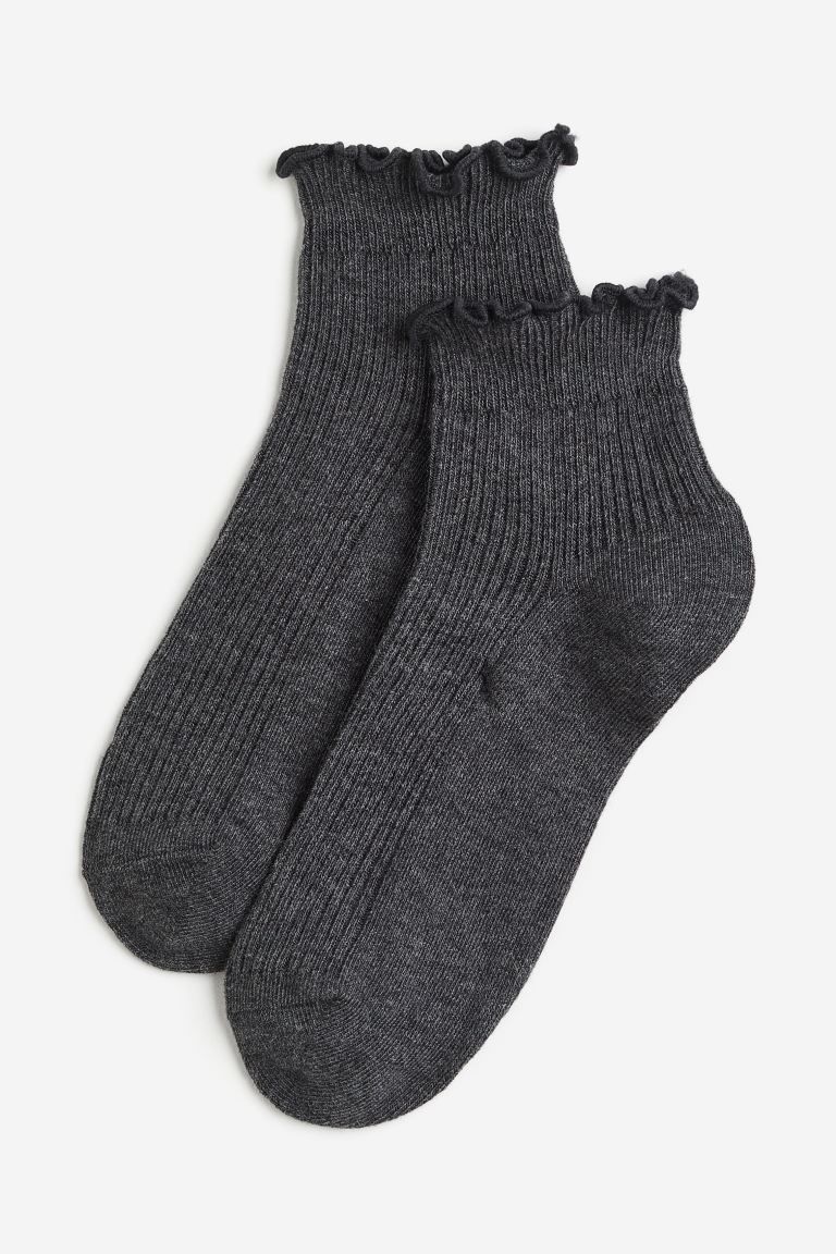 5 paar sokken met volantrandje | H&M (DE, AT, CH, NL, FI)