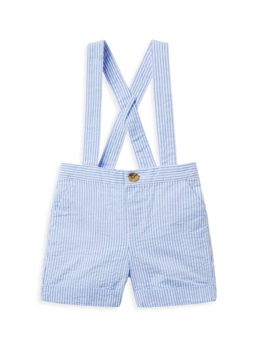 Baby Boy's Seersucker Suspender Shorts | Saks Fifth Avenue