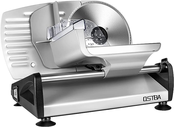 200W Electric Deli Meat Slicer, 7.5" Removable Stainless Steel Blade, Adjustable Thickness, Child... | Amazon (US)