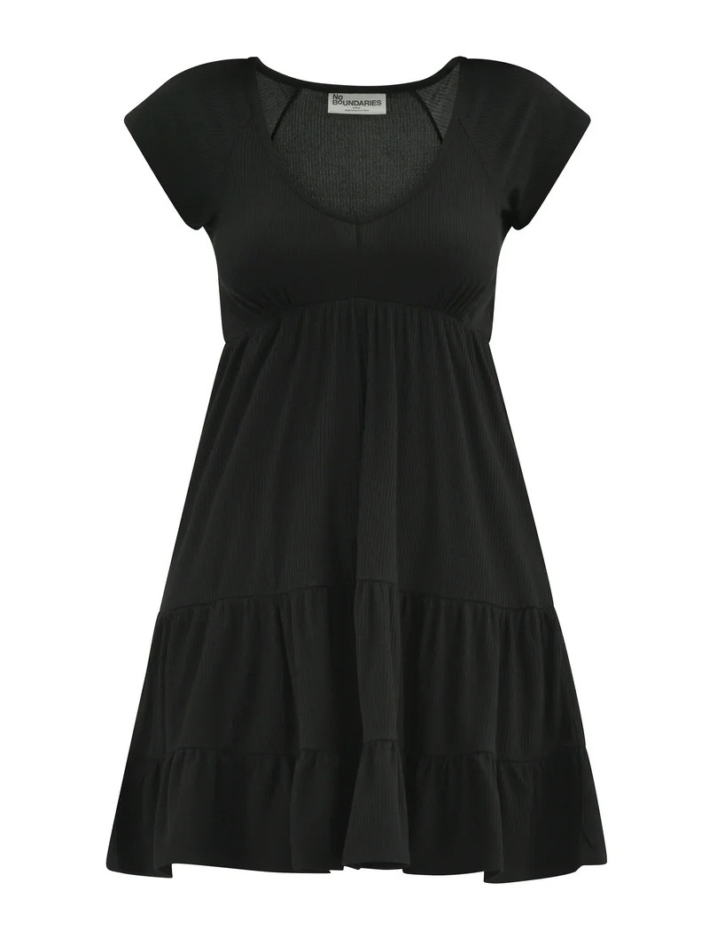 No Boundaries Babydoll Mini Dress, Women's | Walmart (US)