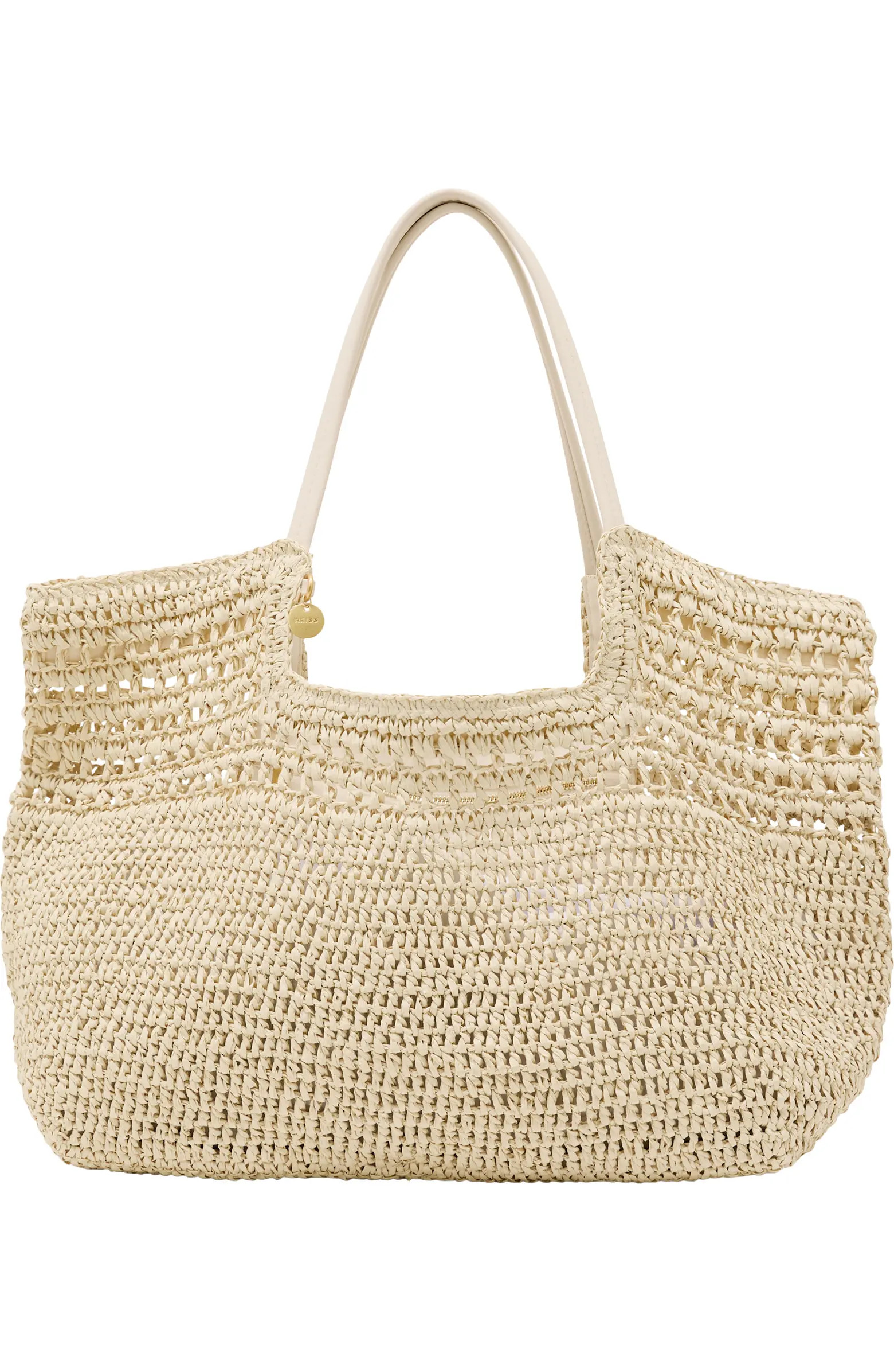 Evelyn Raffia-Effect Tote | Nordstrom