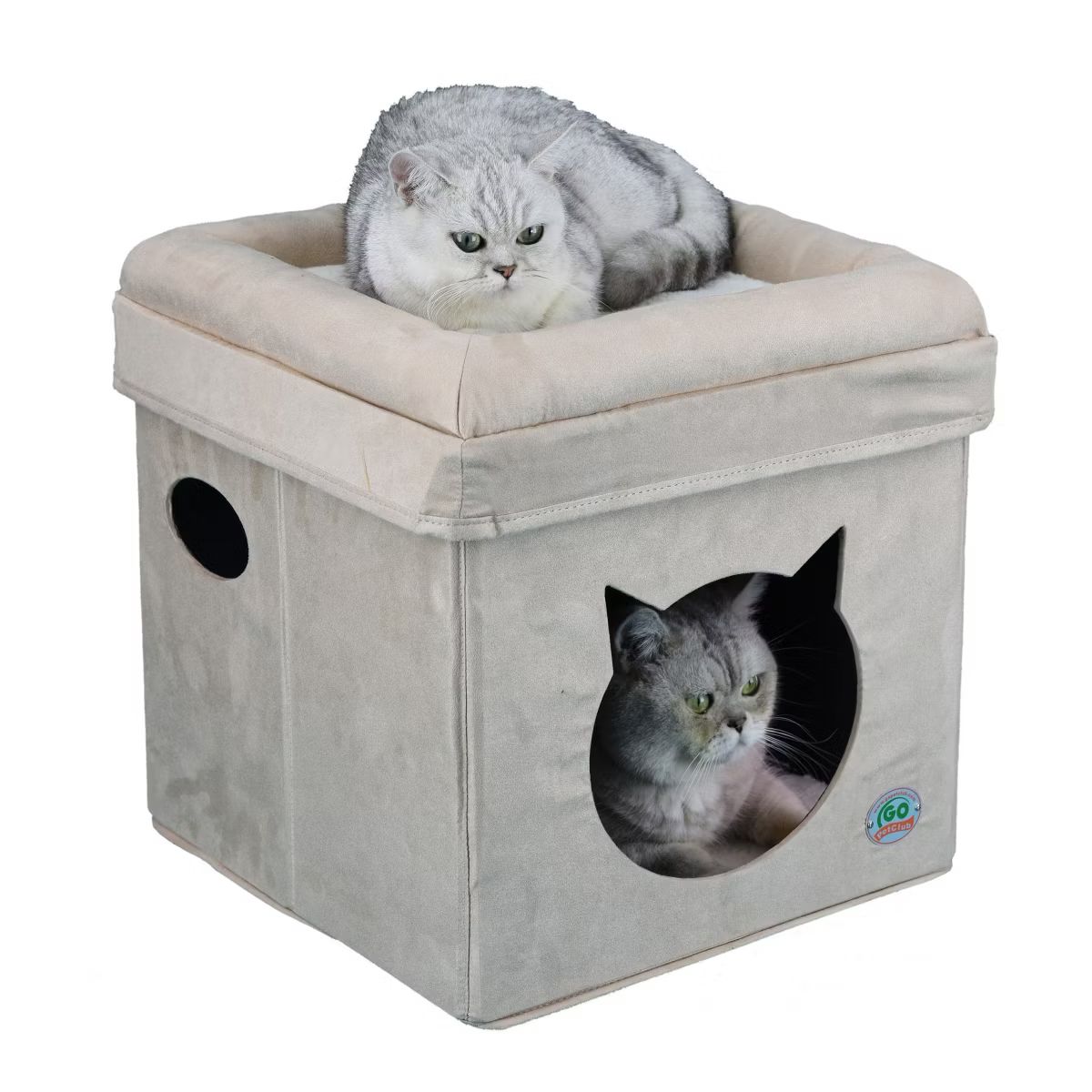 Go Pet Club Comfy Cat Cube Bed Cat Face F882 | Target