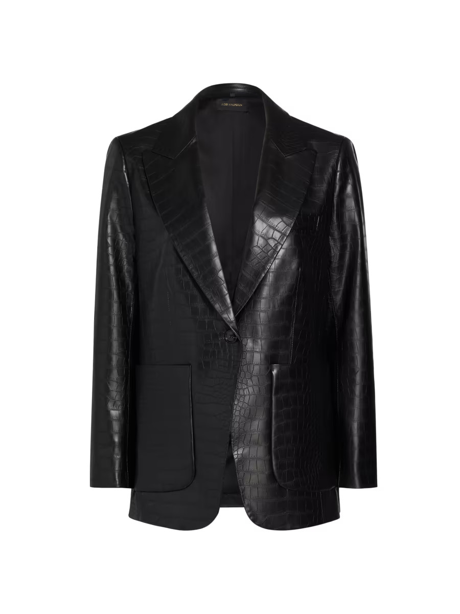 Rein Crocodile-Embossed Jacket | Saks Fifth Avenue