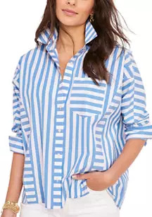 Women's Striped Weekend Button Down Top | Belk