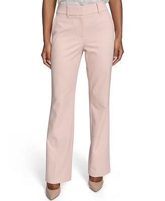 Women's Solid Bootcut Trouser Pants | Macy's