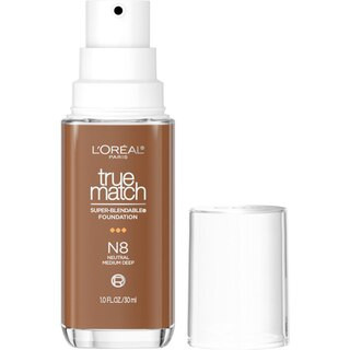 L'Oreal Paris True Match Super-Blendable Foundation, medium coverage, N8, Medium Deep, 1 fl oz - 1 oz | CVS | CVS Health