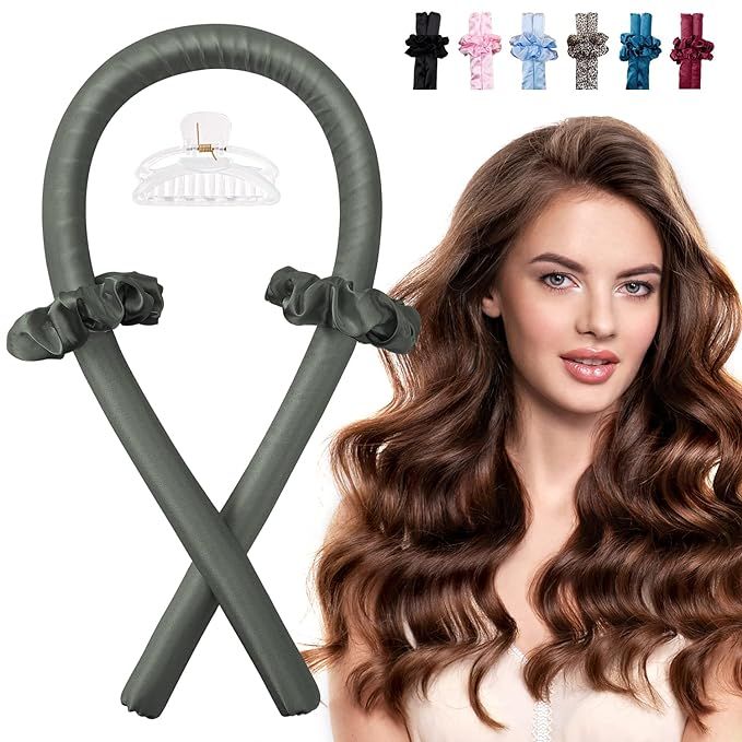 Heatless Hair Curling Rod Headband for Long Hair, No Heat Hair Curler Rollers Set can Sleep in Ov... | Amazon (US)