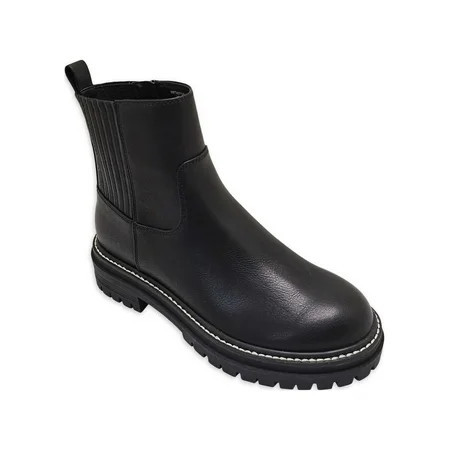 Time and Tru Women's Lug Chelsea Boots, Wide Width Available | Walmart (US)