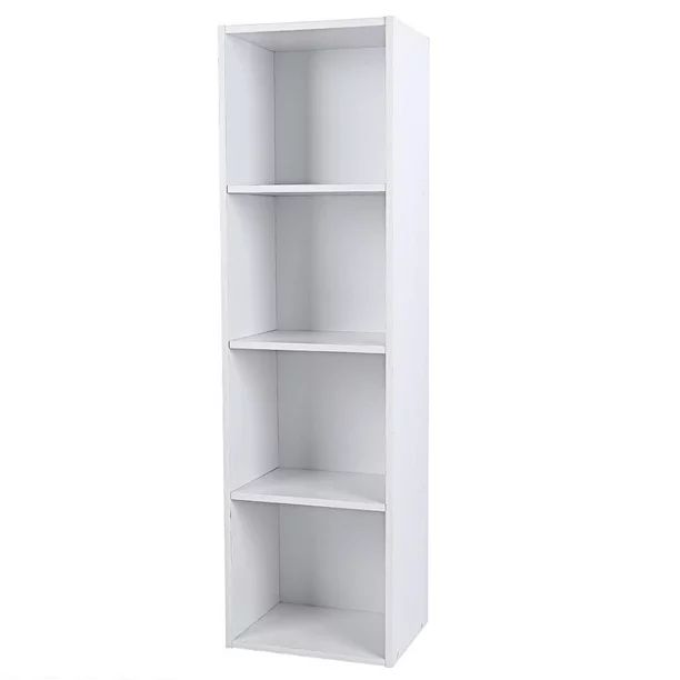 Fdit 4-Tier Open Shelf Bookcase Wood Storage Bookshelf Display Shelf DIY Closet Organization Stan... | Walmart (US)