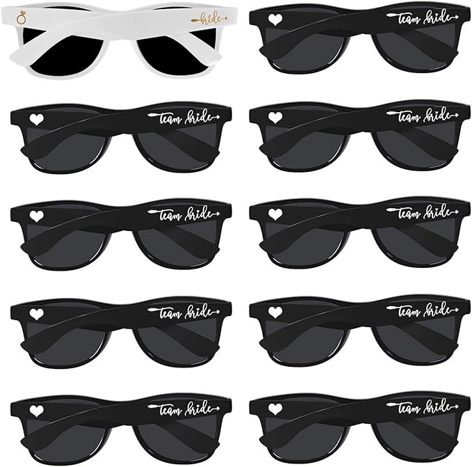 Bridal Shower Supplies Wedding Favor Bridesmaid Gifts 10pcs Bachelorette Party Sunglasses | Amazon (US)