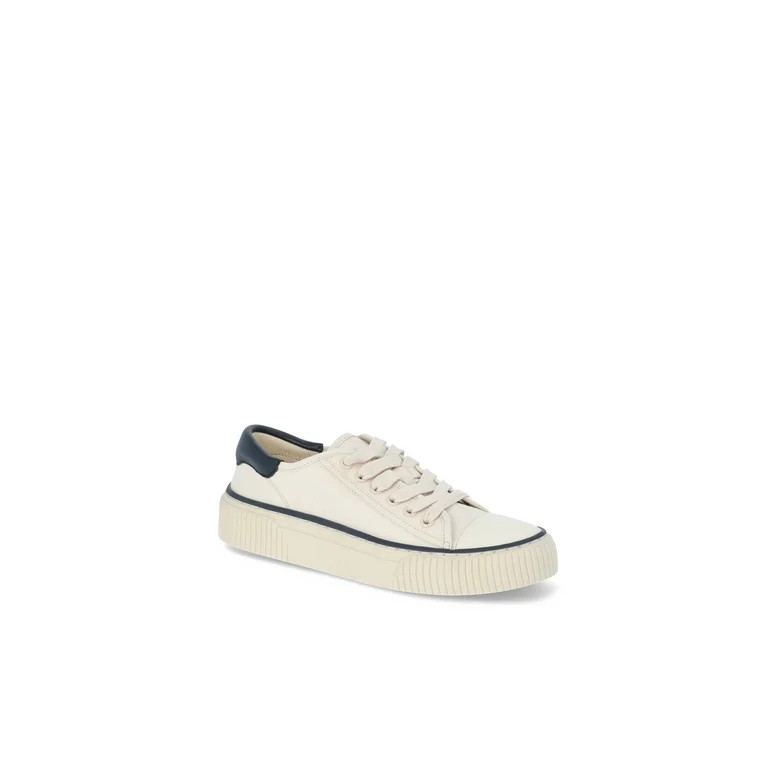 Free Assembly Women's Low Top Canvas Sneakers, Sizes 6-11 | Walmart (US)