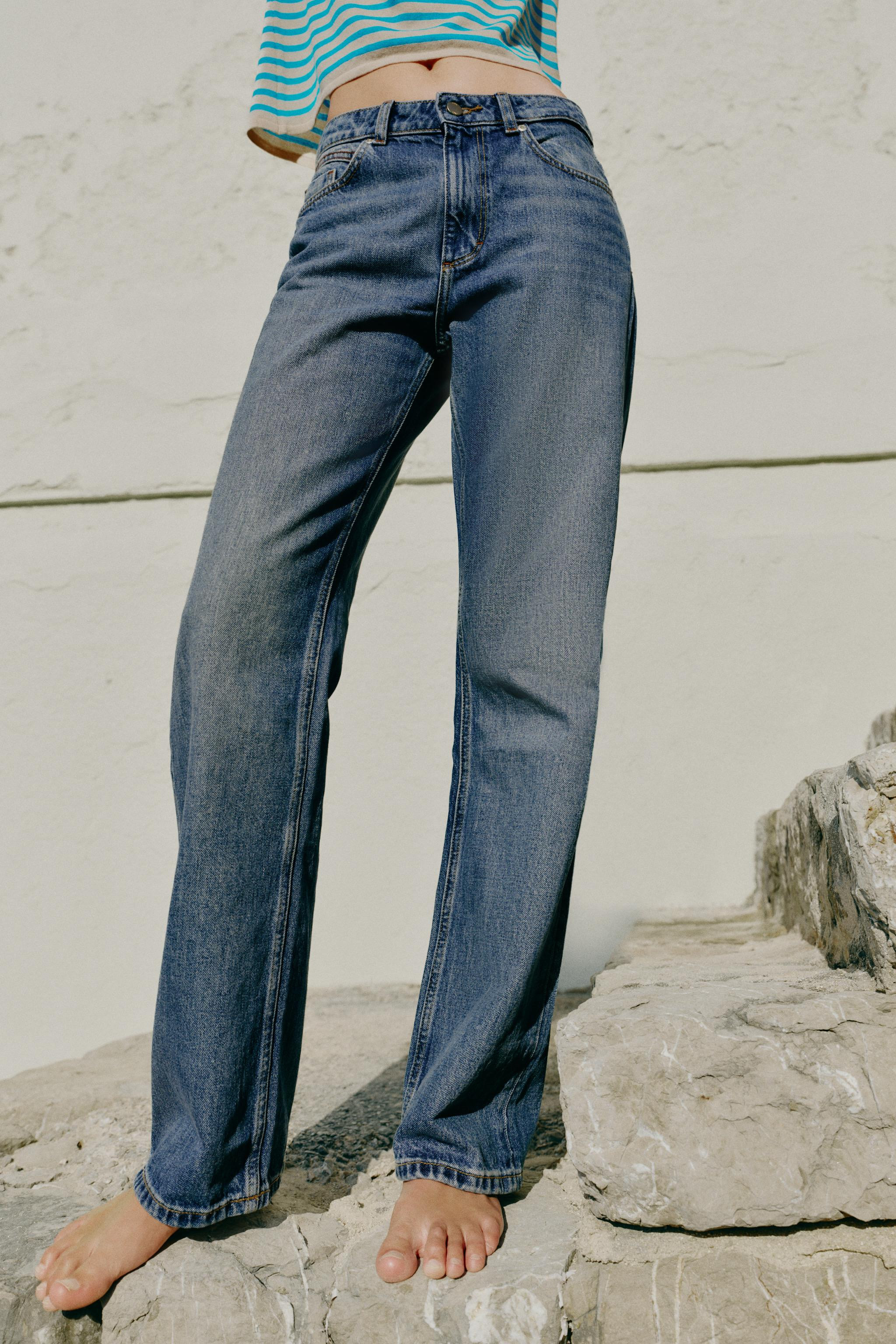 Z1975 HIGH WAIST STRAIGHT LONG LENGTH JEANS | Zara Canada