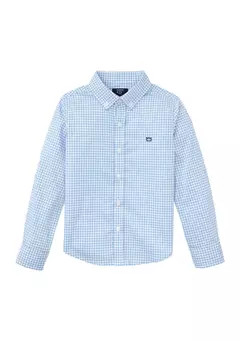 Crown & Ivy™ Boys 4-7 Long Sleeve Woven Gingham Shirt | Belk