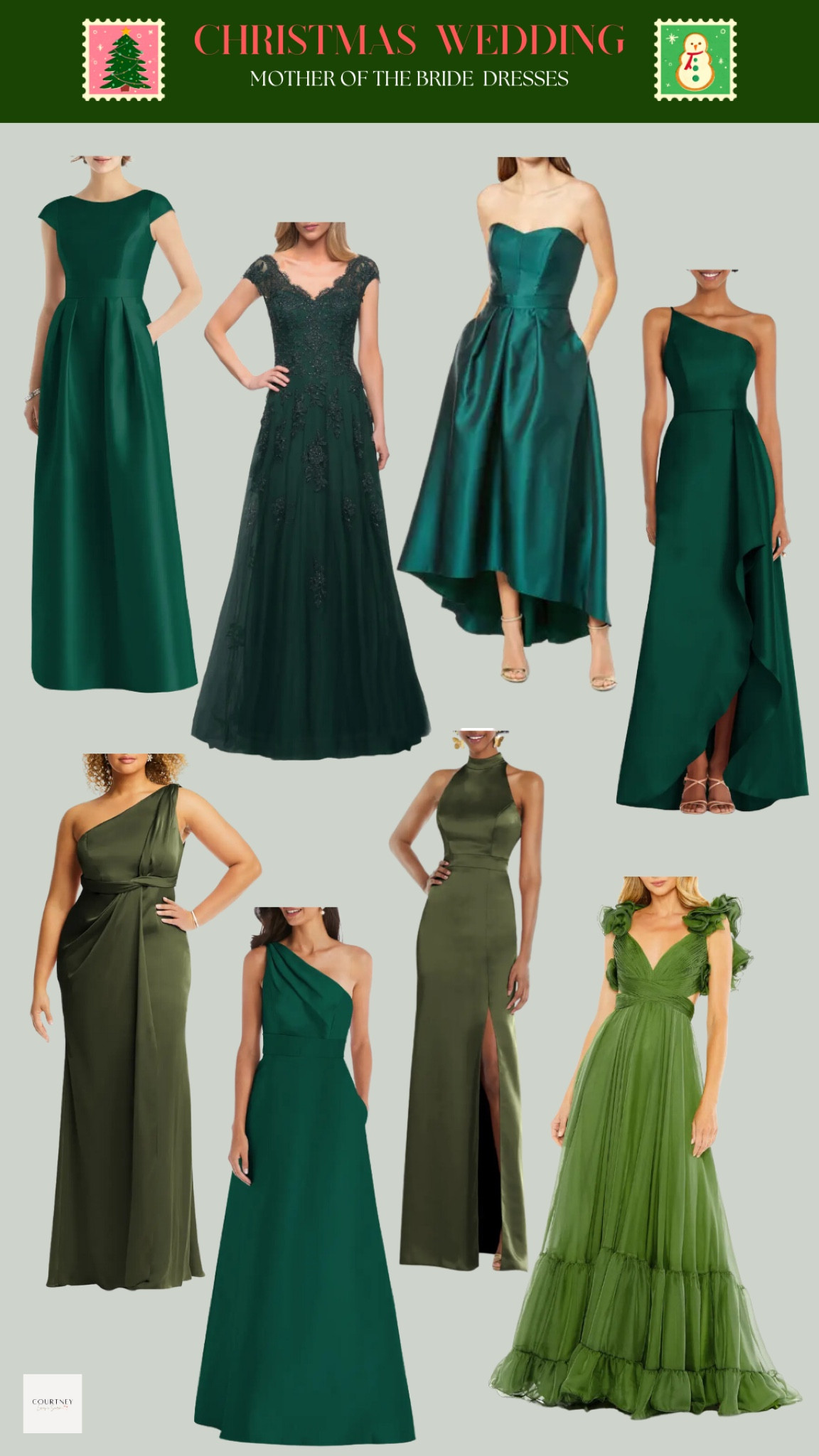 Mother of the bride dress options for a Christmas🎄Wedding❤️💚💍 #darkgreendress #holidayweddingguestlooks 

#LTKwedding #LTKSeasonal #LTKstyletip