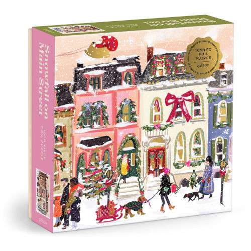 Snowfall on Main Street 1000 Piece Foil Puzzle | Barnes & Noble