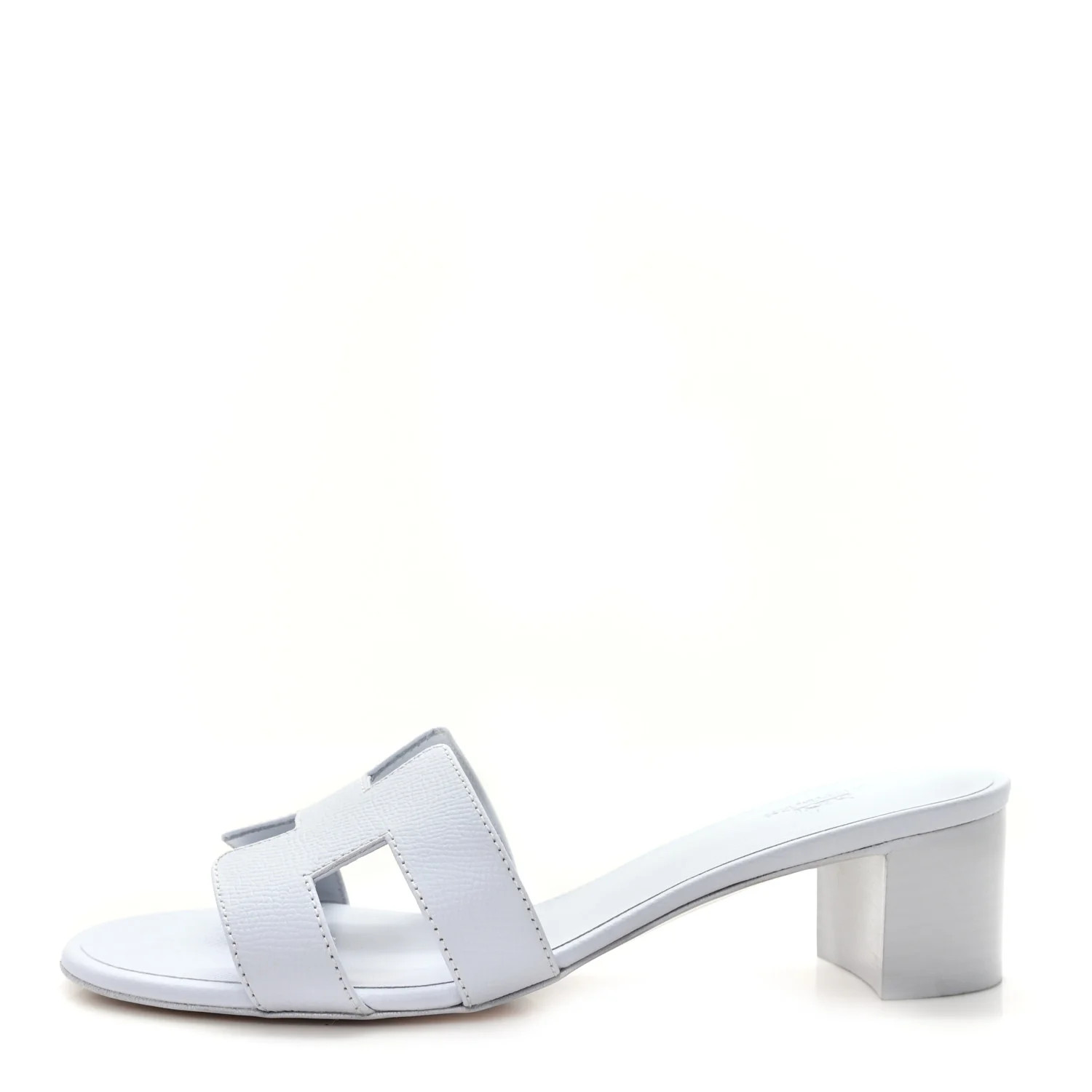Hermes Epsom Oasis Sandals 37.5 Bleu Glacier 1810300 | FASHIONPHILE (US)