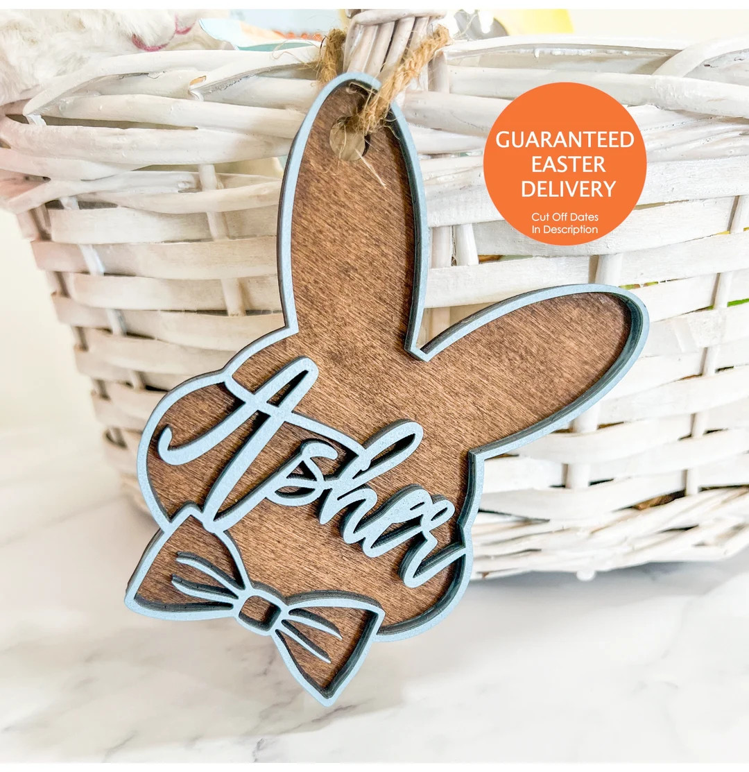 Personalized Easter Basket Tags, Custom Boy or Girl Easter Basket Tags, East Gift for Children, K... | Etsy (US)