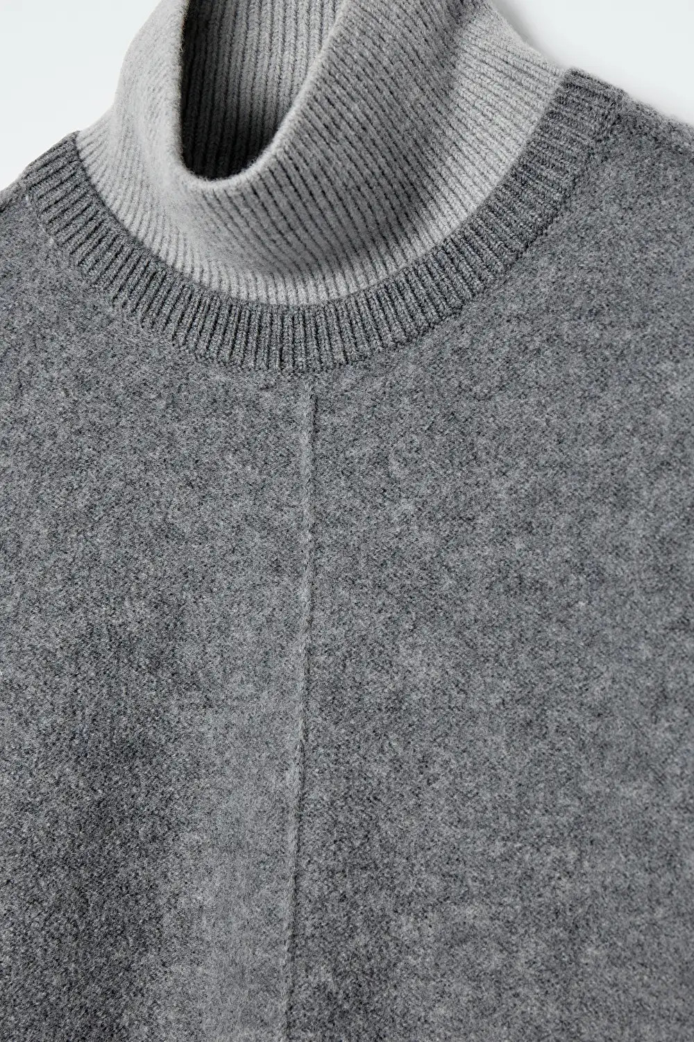 COLOUR-BLOCK LAYERED WOOL JUMPER | COS (US)