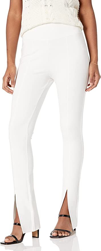 The Drop Women's Uma High Rise Fitted Slit Front Pull-On Pant | Amazon (US)