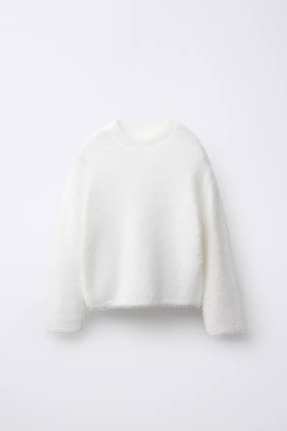 STRICKPULLOVER MIT FELL-EFFEKT | Zara DE