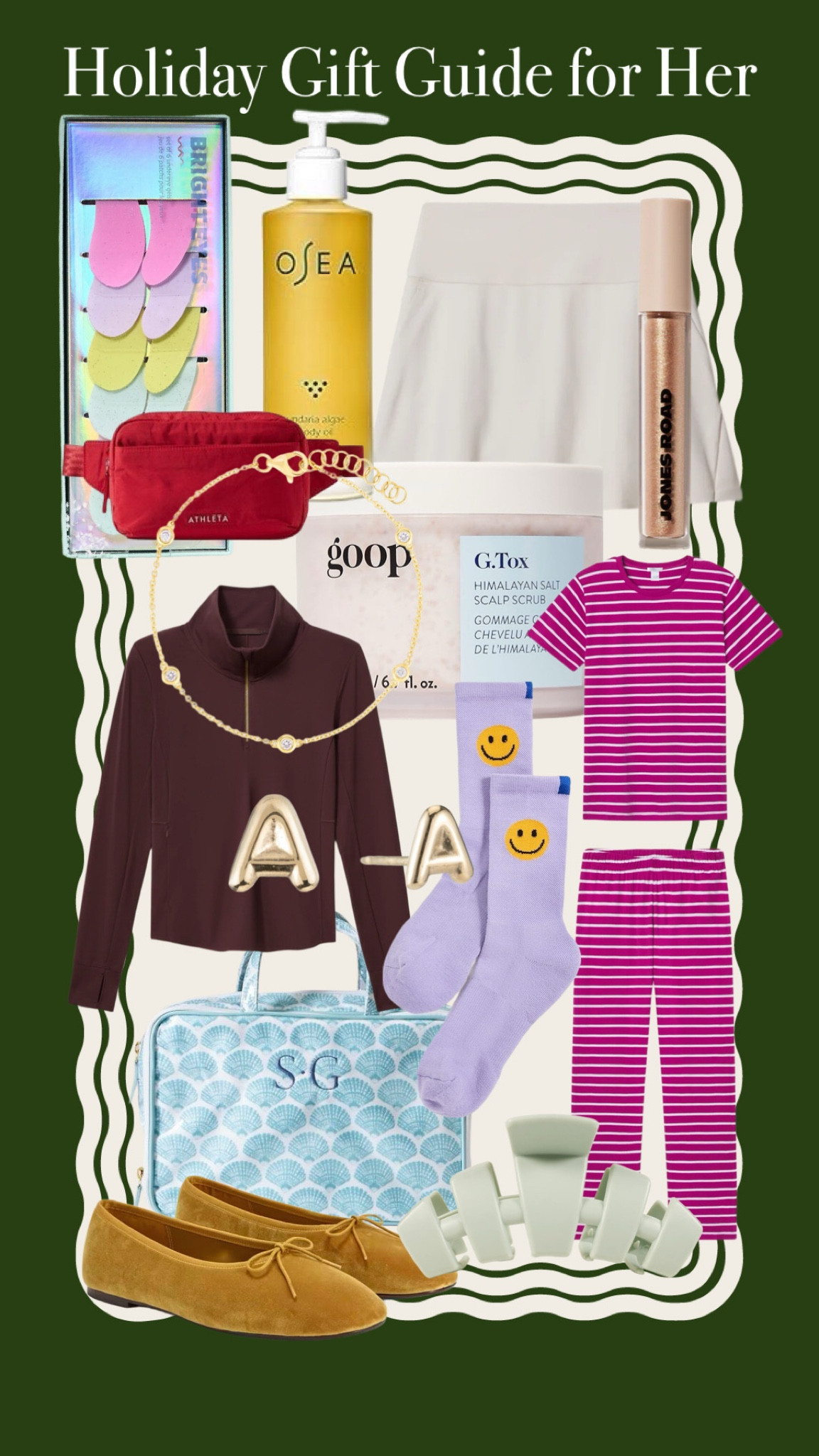 Holiday Gift Guide for Her 🩷 It’s hard to drown out the noise of all the Black Friday & Cyber Week sales! What helps me is to create a gifting list with my budget next to each person. I also create a list of things I need (or have been wanting) & things I need (or want) for the kids or house so I stay on track & on budget! These are a few of my favorite things (this scalp scrub & body oil) & things on my wish list (I sent Joe these pajamas to get & I also really love this monogrammed toiletry case) 🎁

#LTKCyberWeek #LTKFindsUnder100 #LTKGiftGuide