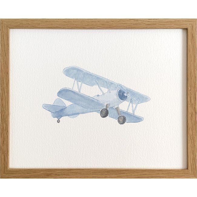 Blue Plane No. 2 Art Print | Maisonette