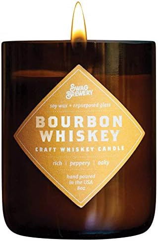 Bourbon Whiskey Brew Candle - Whiskey Gift, Guy Gift, Father's Day Gift - Scotch, Bourbon, Whisky... | Amazon (US)